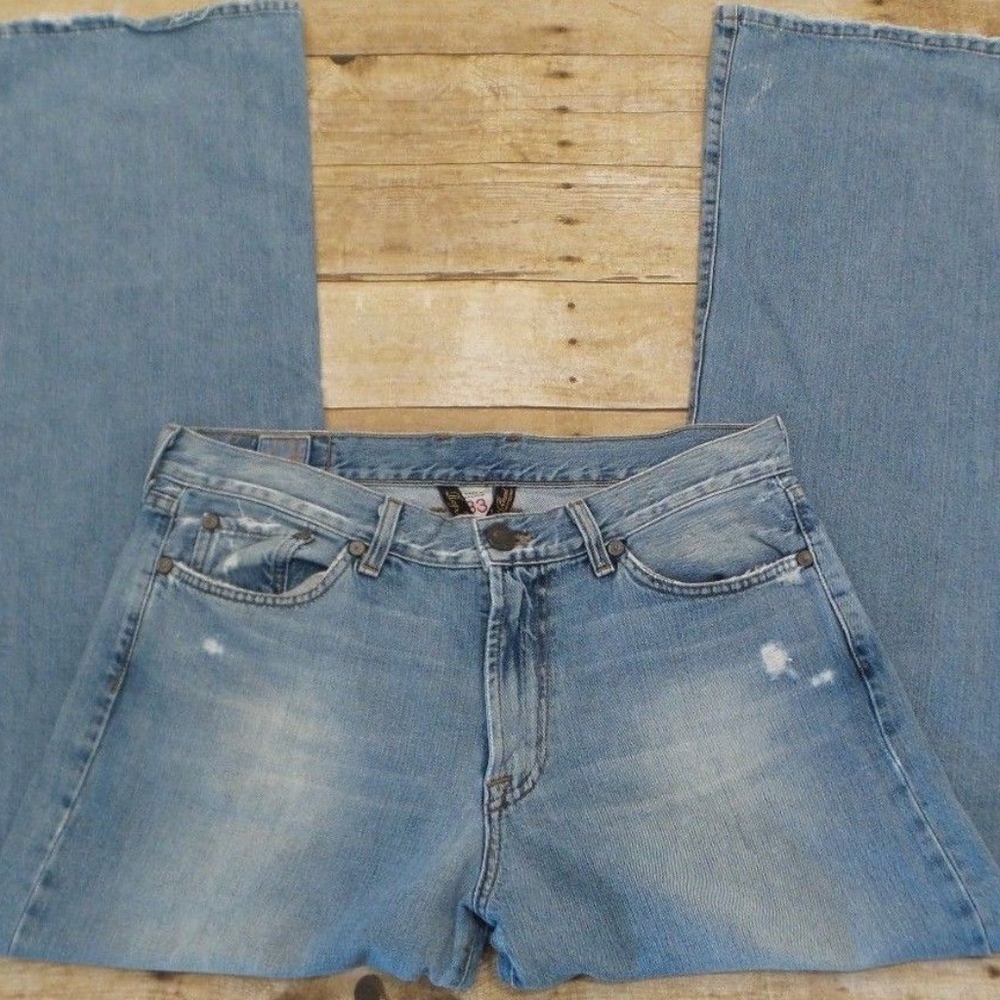LUCKY BRAND MEN'S DENIM BOOT CUT JEANS LIGHT BLUE